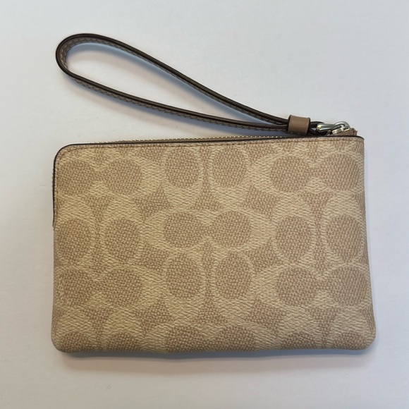 Coach Beige Wristlet - Picture 3 of 6
